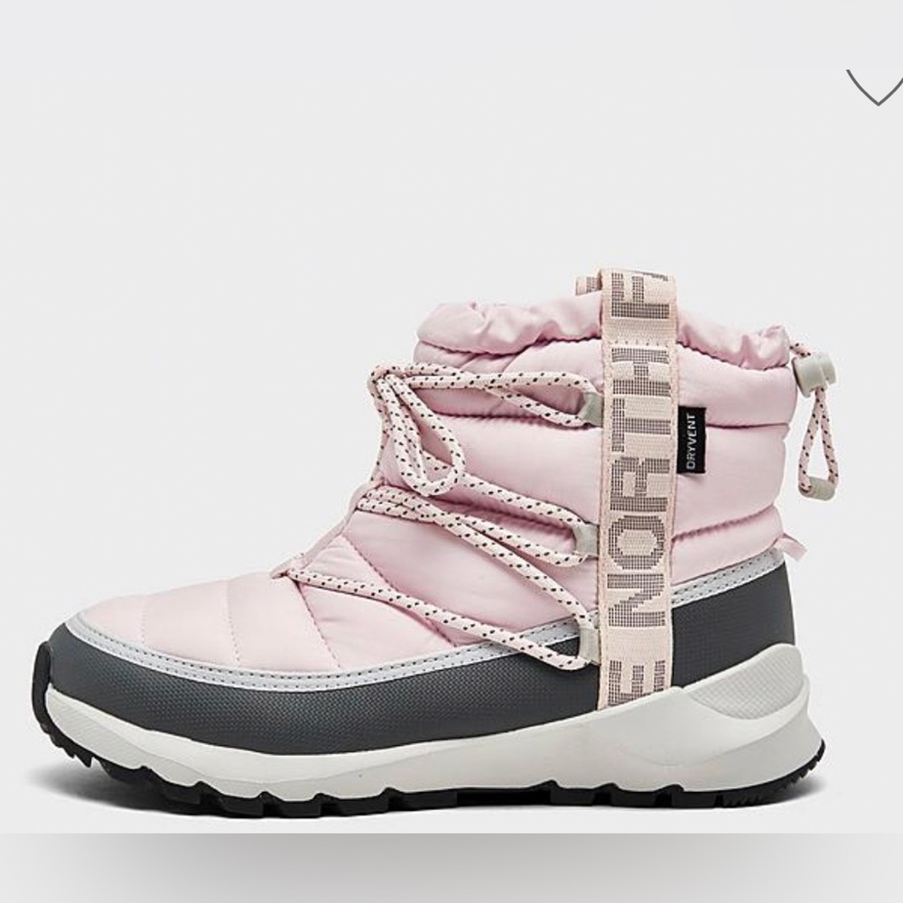 WOMEN'S THE NORTH FACE THERMOBALL LACE-UP BOOTS. Lavender Fog/Vanadis Grey